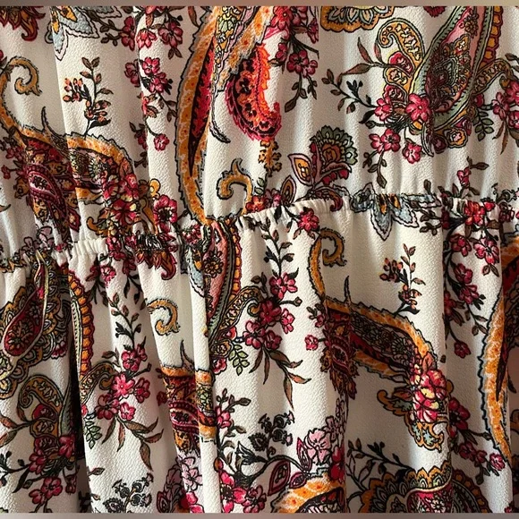 NWT! Bailey Blue Paisley Print Maxi Dress - Picture 8 of 9